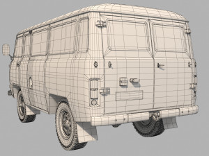uaz 2206 Modelo 3D