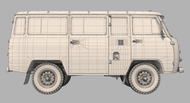 uaz 2206 3D Модель in Внедорожник 3DExport