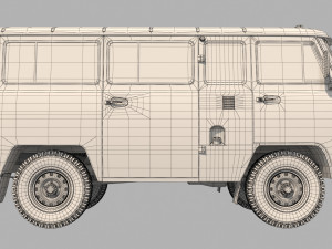uaz 2206 Modelo 3D
