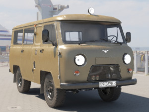 uaz 2206 Modelo 3D