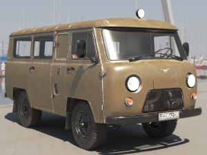 uaz 2206 Modelo 3D