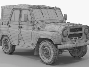 uaz 469 3D Model
