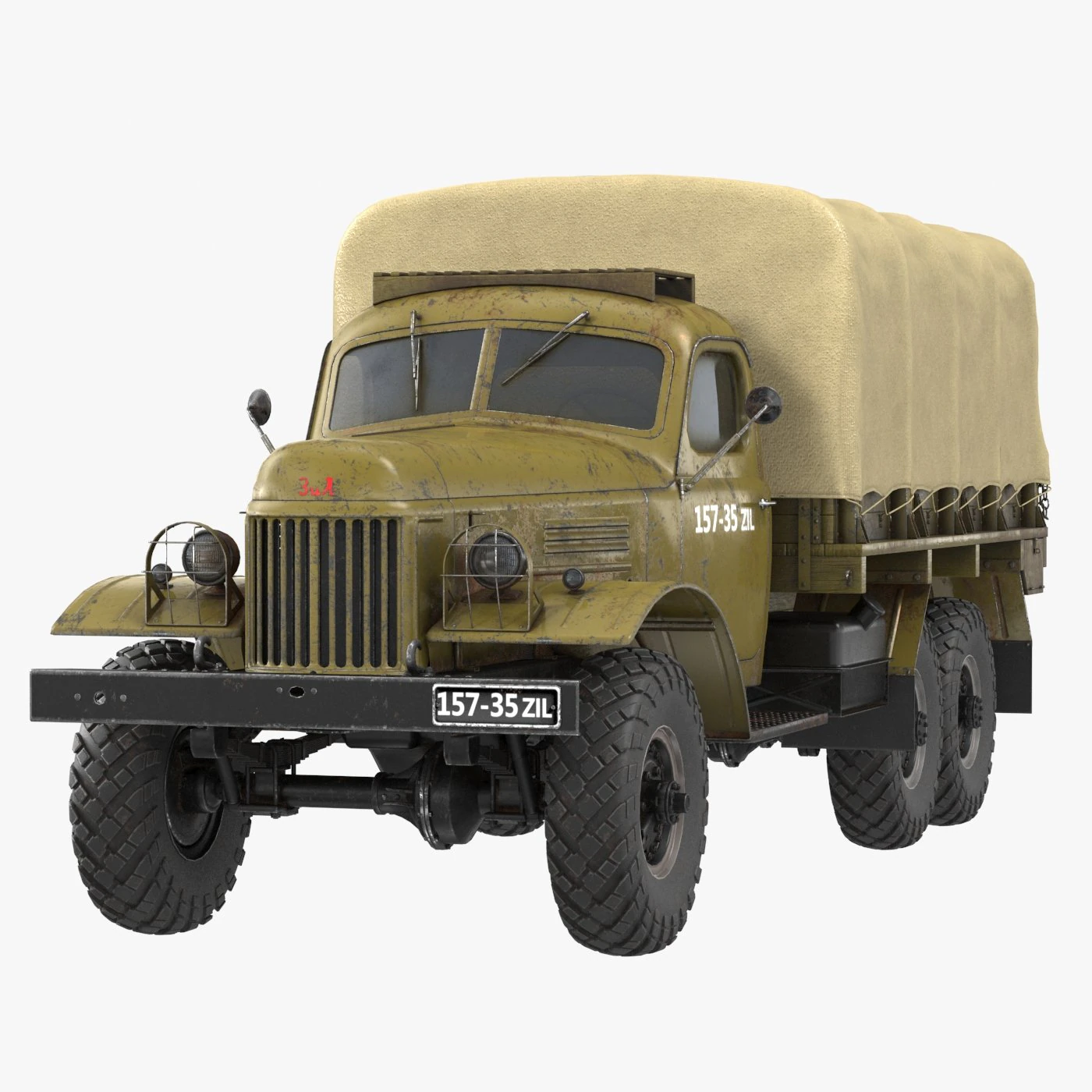 zil 157 3D Model .c4d .max .obj .3ds .fbx .stl .blend 