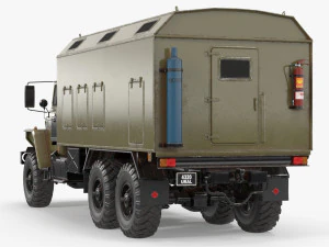 Ural 4320 Modello 3D