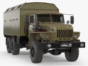Ural 4320 Modello 3D