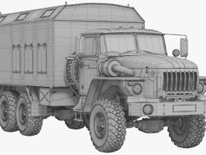 Ural 4320 Modello 3D
