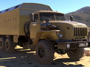Ural 4320 Modello 3D