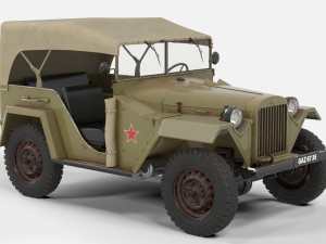 gaz 67 3D Model