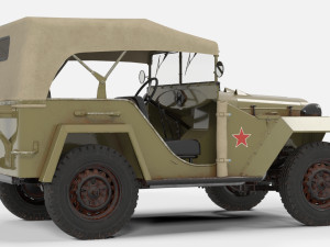 gaz 67 3D Model