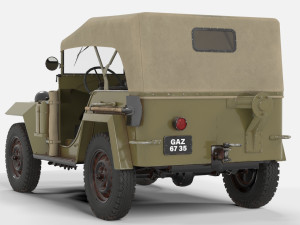gaz 67 3D Model
