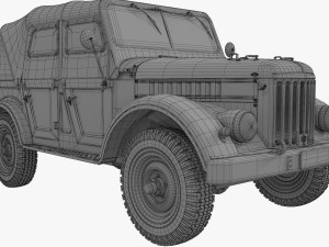 gaz 69 3D Model