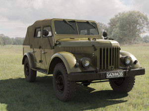 gaz 69 3D Model