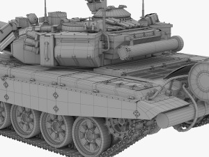 tank t 90 Modelo 3D