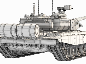 tank t 90 Modelo 3D