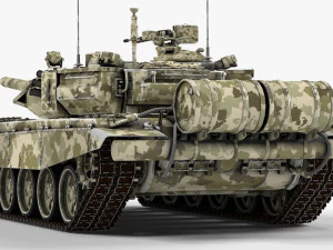 tank t 90 khaki 3D Model