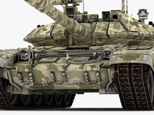 tank t 90 khaki 3D Model