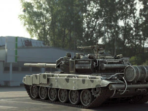 tank t 90 khaki 3D Model
