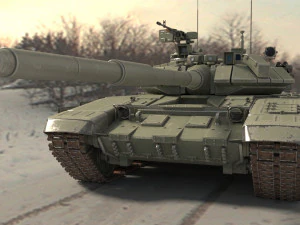 tank t 90 khaki 3D Model