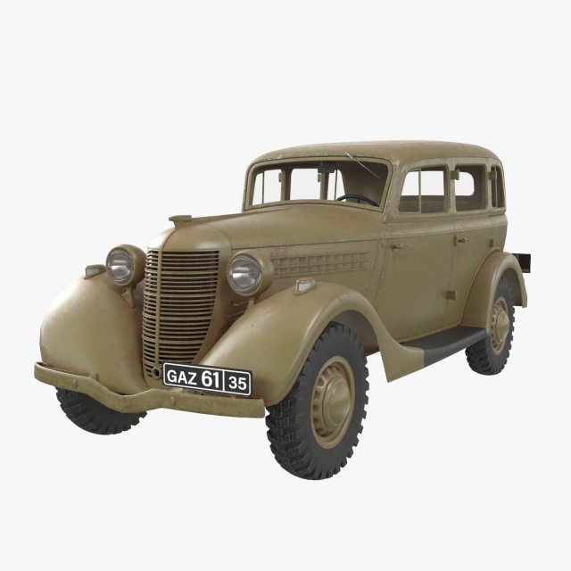 gaz 61 Modelo 3D .c4d .max .obj .3ds .fbx .stl .blend 