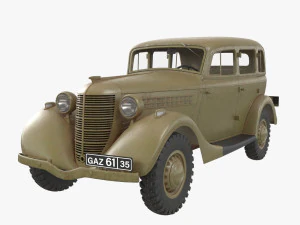 gaz 61 Model 3D