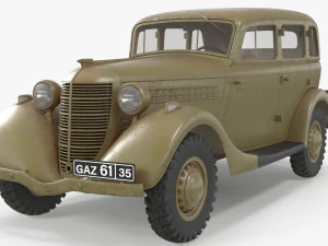 газ 61 3D Модель