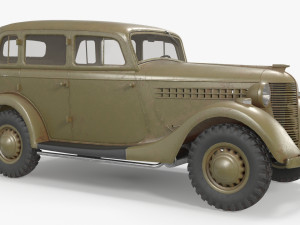 gaz 61 Modelo 3D