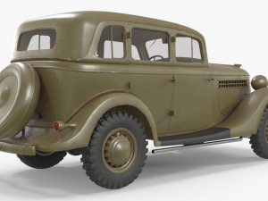 gaz 61 Modelo 3D