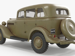 gaz 61 Modelo 3D