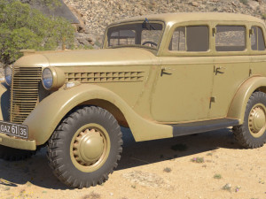 gaz 61 Modelo 3D