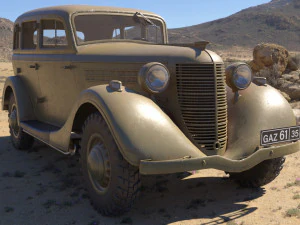 газ 61 3D Модель