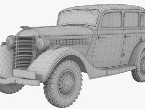gaz 61 Modelo 3D
