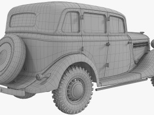 gaz 61 Modelo 3D