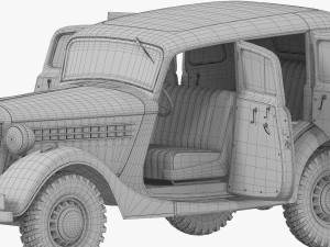 gaz 61 Modelo 3D