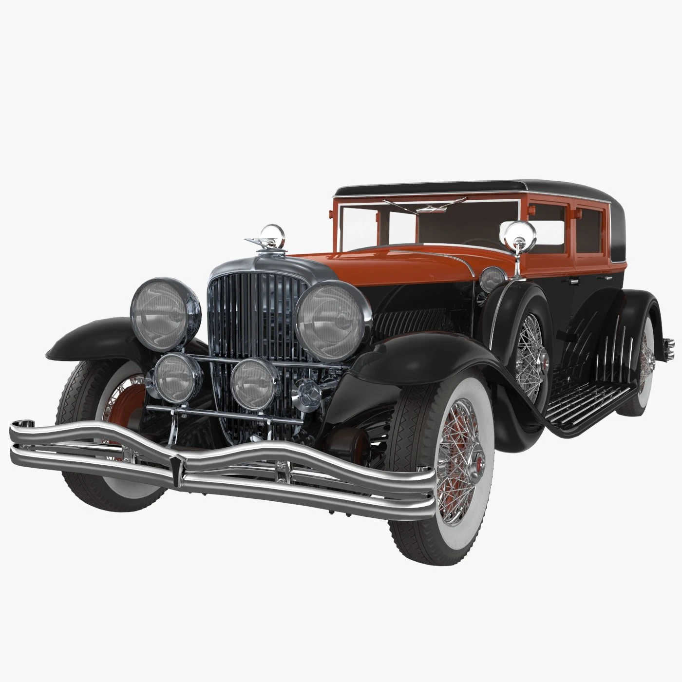 duesenberg j arlington sedan 1930 3D Model .c4d .max .obj .3ds .fbx .stl .blend 