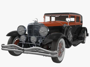duesenberg j arlington sed&aacute;n 1930 Modelo 3D
