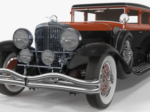 duesenberg j arlington sedan 1930 3D Model