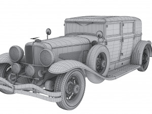 duesenberg j arlington sedan 1930 3Dモデル