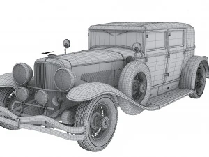 duesenberg j arlington sedan 1930 3D Model