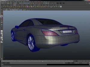 mercedes benz sl sınıfı 2012 3D Model