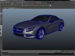 mercedesbenz sl class 2012 3D 模型