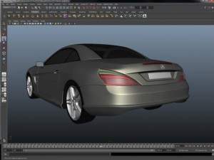 mercedesbenz sl class 2012 3D 模型