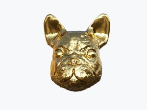 sculpted dog head 3D मॉडल