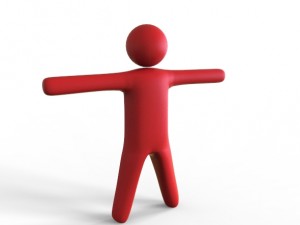 stick man Modello 3D