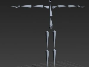 low poly rigged male character 3D Model