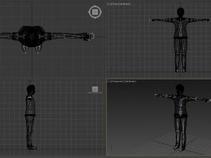 low poly rigged male character 3D Model