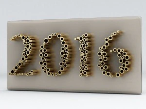 new year 2016 3D Model