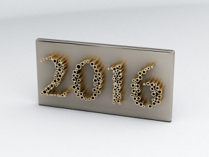 new year 2016 3D Model