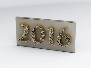 new year 2016 3D Model