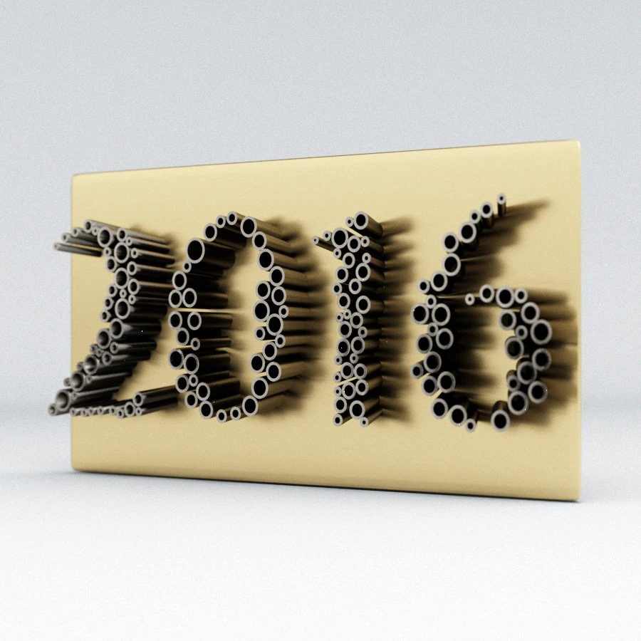 2016 new year 3D Model .c4d .max .obj .3ds .fbx .stl .blend 