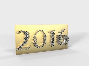 2016 new year 3D Модель